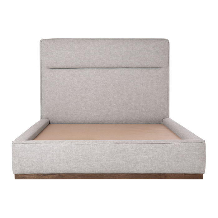 Cama Queen Gris Claro Pria | Camas | recamaras